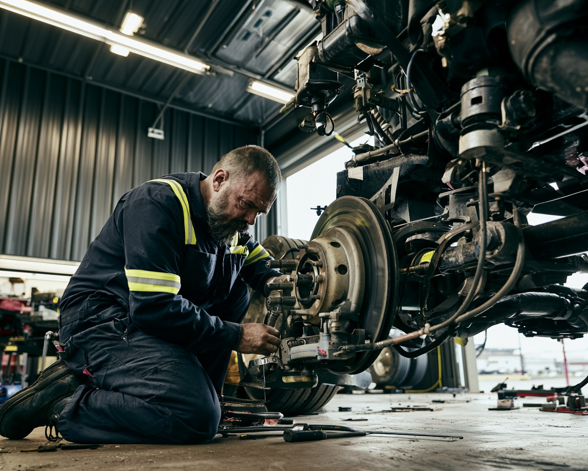 Air brake service — Wilkerson's Diesel & Tire, Jackson MS