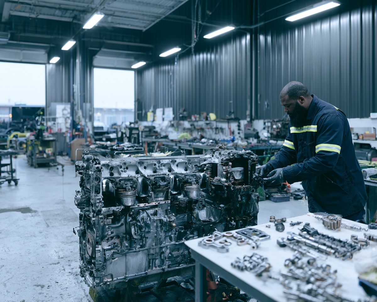 Engine rebuild — Wilkerson's Diesel & Tire, Jackson MS
